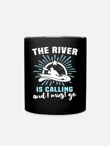 Kayaking Kayaker - Tasse einfarbig - Schwarz
