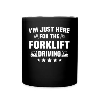 Forklift Driver Forklift Forklift - Full Colour Mug - black - Front