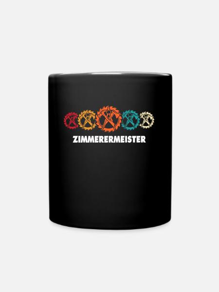 Zimmermann Zimmerleute Zimmerer - Tasse einfarbig - Schwarz