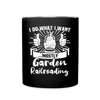 Spur G Modelleisenbahn Gartenbahn - Tasse einfarbig - Schwarz - Vorne
