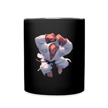 Judo Orangutan - Full Colour Mug - black - Front