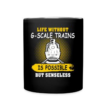 Gartenbahn Spur G Modelleisenbahn - Tasse einfarbig - Schwarz - Vorne