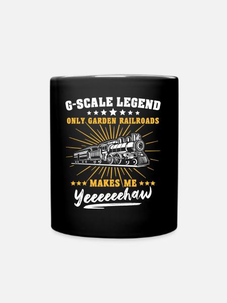 Gartenbahn Legende Garteneisenbahn Spur G - Tasse einfarbig - Schwarz