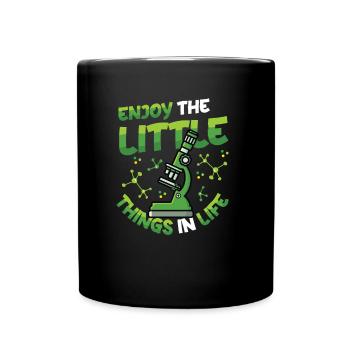 Profitez des petites choses de la vie - Mug uni - noir - Devant