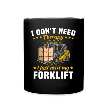 Forklift Therapy Forklift Driver - Mug uni - noir - Devant