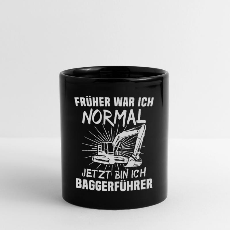 Baggerfahrer Bagger Tasse einfarbig