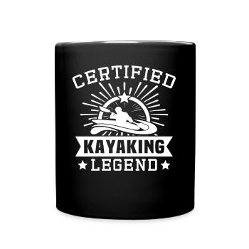 Kayak Kayakiste Kayak - Mug uni - noir - Devant