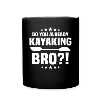 Kayak Kayakiste Kayak - Mug uni - noir - Devant