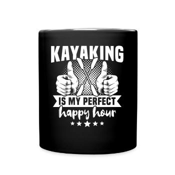 Kayak Kayakiste Kayak - Mug uni - noir - Devant