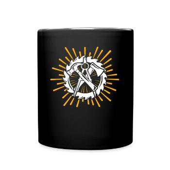 Charpentier charpentier - Mug uni - noir - Devant