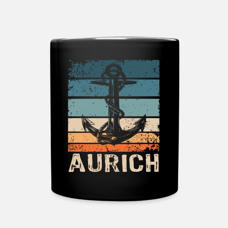 Auricher Sprüche Aurich - Tasse einfarbig - Schwarz
