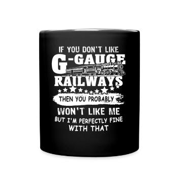 Voie de chemin de fer miniature G chemin de fer de jardin - Mug uni - noir - Devant