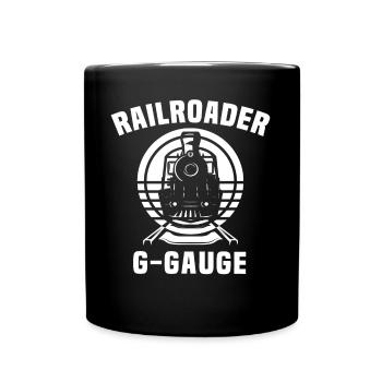 Modelleisenbahn Spur G Gartenbahn - Tasse einfarbig - Schwarz - Vorne