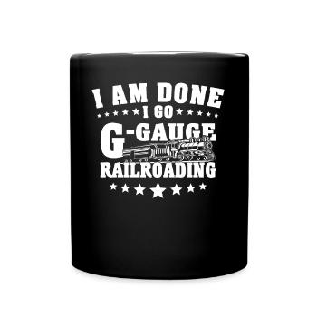 Garteneisenbahn Modellbahn Spur G - Tasse einfarbig - Schwarz - Vorne
