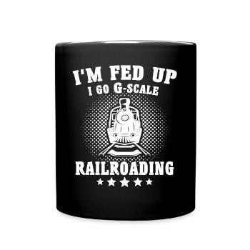 Garteneisenbahn Modellbahn Spur G - Tasse einfarbig - Schwarz - Vorne