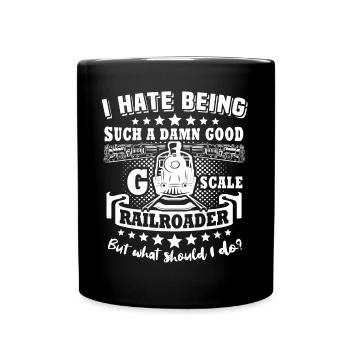 Garteneisenbahn Modellbahn Spur G - Tasse einfarbig - Schwarz - Vorne