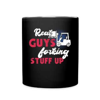 Forklift Driver Forklift Forklift - Full Colour Mug - black - Front