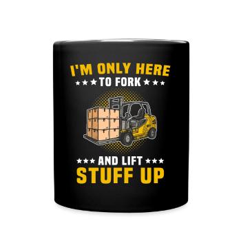 Forklift Driver Forklift Forklift - Full Colour Mug - black - Front
