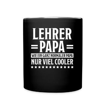 Lehrer Lustige Spruch Unterricht Lehrer Geschenk - Tasse einfarbig - Schwarz - Vorne
