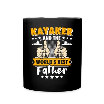 Kayak Papa Kayaking - Full Colour Mug - black - Front