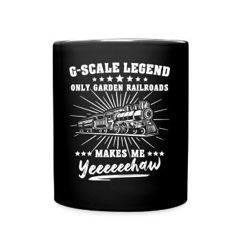 Spur G Modelleisenbahn Gartenbahn - Tasse einfarbig - Schwarz - Vorne