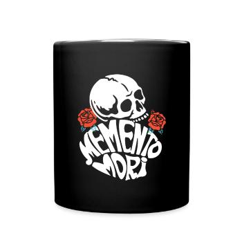 Memento Mori for all philosophy fans - Full Colour Mug - black - Front