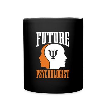 Zukünftige Psychologen - Tasse einfarbig - Schwarz - Vorne