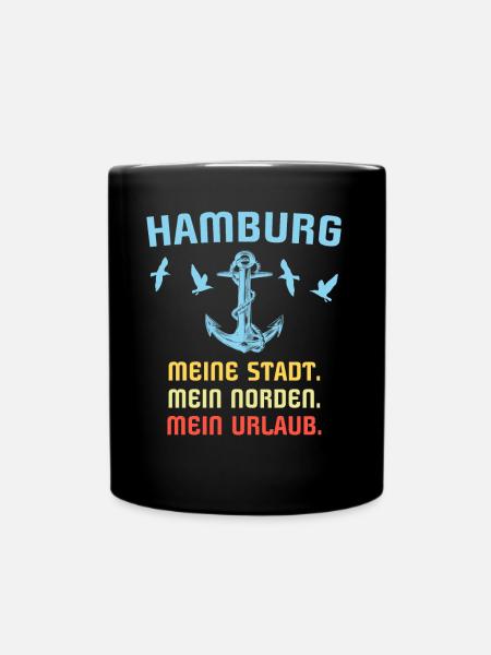 Hamburg Sprüche Hamburger Spruch - Tasse einfarbig - Schwarz