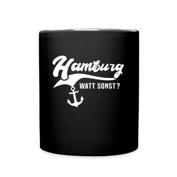 Hambourg dicte Hambourg - Mug uni - noir - Devant