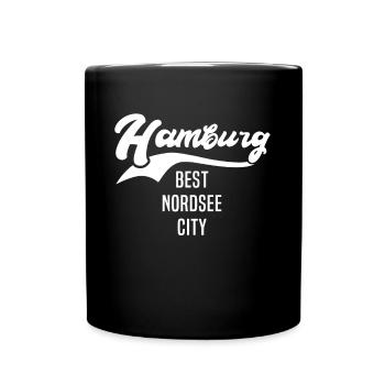 Hambourg dicte Hambourg - Mug uni - noir - Devant