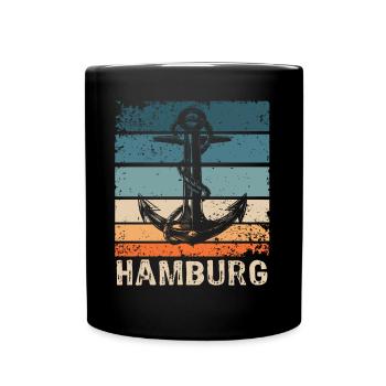 Hambourg dicte Hambourg - Mug uni - noir - Devant
