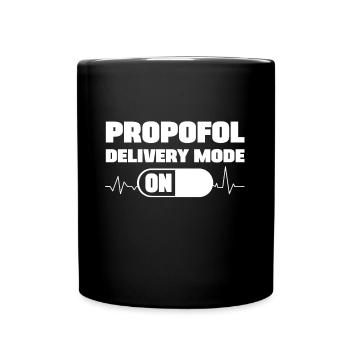 Propofol Delivery Mode On Nurse Anesthetist Gift - Tasse einfarbig - Schwarz - Vorne