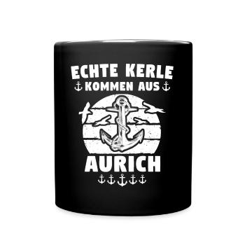 Aurich - Tasse einfarbig - Schwarz - Vorne