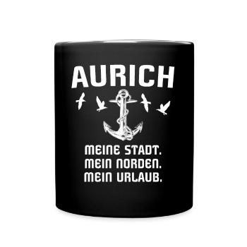 Aurich - Tasse einfarbig - Schwarz - Vorne