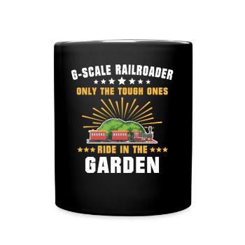 Garden Railway Model Railway G Gauge - Full Colour Mug - black - Front