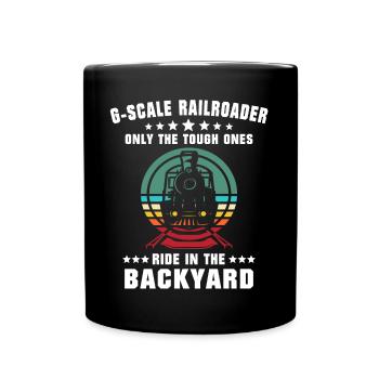 Model railway gauge G garden railway - Full Colour Mug - black - Front