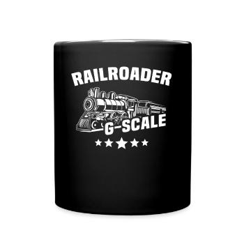 Modelleisenbahn Spur G Gartenbahn - Tasse einfarbig - Schwarz - Vorne