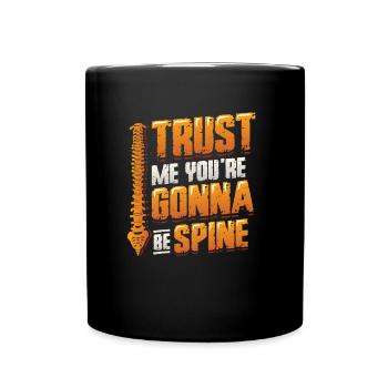 Vertrauen Sie Mir, ich bin Chiropraktiker - Tasse einfarbig - Schwarz - Vorne