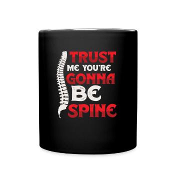Vertrauen Sie Mir, ich bin Chiropraktiker - Tasse einfarbig - Schwarz - Vorne