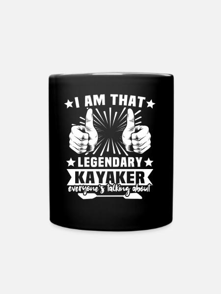 Kayaker Kayaking - Tasse einfarbig - Schwarz