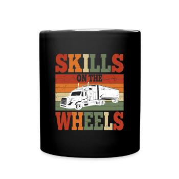 Truckers Cool Saying Vintage Retro Driver Gifts - Tasse einfarbig - Schwarz - Vorne
