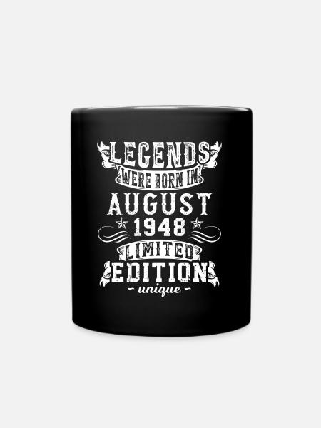 Anniversaire Août 1948 année Edition Limitée Rétro - Mug uni - noir
