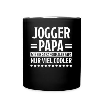 Jogger Laufen Lustiger Spruch Joggen Geschenk - Tasse einfarbig - Schwarz - Vorne
