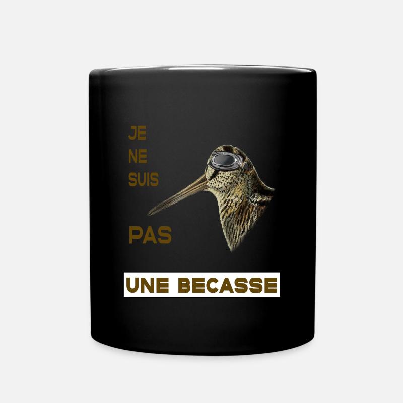 Chasse - Je ne suis pas une becasse - Mug uni - noir