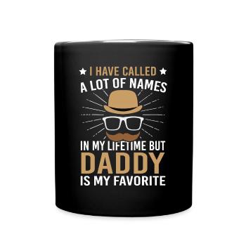 Papa Nom préféré Père Famille Père - Mug uni - noir - Devant