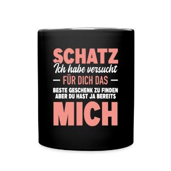 Ehemann Eheleben Beziehung Hast Bereits Mich - Tasse einfarbig - Schwarz - Vorne