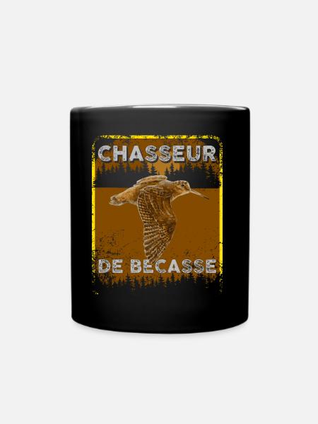 Bécasse Chasse Cadeau Homme Chasseur - Mug uni - noir