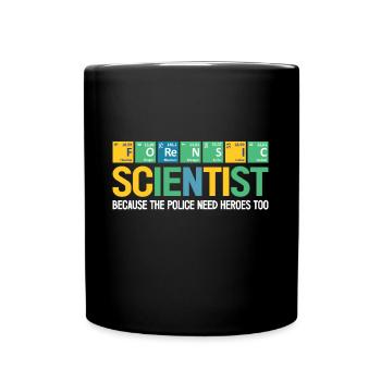 Criminology Forensic Scientist Are Police Heroes - Full Colour Mug - black - Front