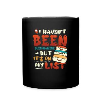 Je ne suis pas encore allé partout - Mug uni - noir - Devant