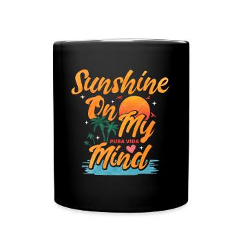 Pura Vida Sunshine Costa Rica Amérique latine - Mug uni - noir - Devant
